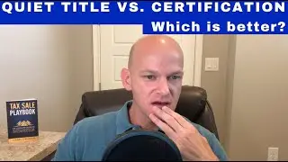 Quiet Title Vs Tax Foreclosure Certification