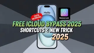 iPhone ShortCuts iCloud Bypass 🔓 | Activation Lock Remove Free 2025 New Trick iOS 18.6 & iOS 26