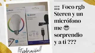 !!!PROBANDO PROD (ETEREN) MICRÓFONO USB C SOLAPA Y LÁMPARA DE LED DE 10W Y COMO CONECTA CON ALEXA!!!