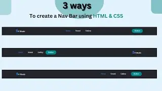 3 Ways to Create a Navigation Bar with Flexbox | Navigation Bar |