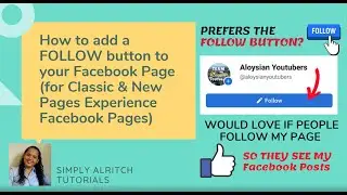 How to Add a Follow Button on your Facebook Page (For Classic Page and the New Pages Experience)