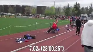 2017 Big Red Outdoor Invitational - Jordan Testerman - Long Jump - 7.02m (23'00.25")