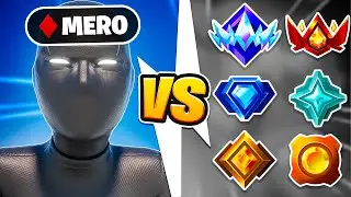 Mero VS EVERY RANK in Fortnite!
