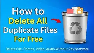 How to Delete All Duplicate File, Photos, Video, Audio in Windows 11 | Delete Duplicate Files