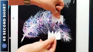 STUNNING Acrylic SWIPE - Purple Feather! | AB Creative Tutorial 
