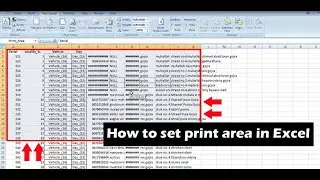 Set Print Area in Excel - Select Print Area in Excel