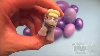 Learn Colours with Surprise Eggs! PURPLE!
