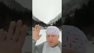 бег для начинающих, Домбай, 4я неделя, день 1й,  разминка 10 минут, 4 минуты - бег, 2 минуты - шаг