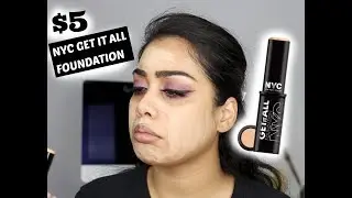 $5! NYC GET IT ALL FOUNDATION STICK FIRST IMPRESSION/WEAR TEST VLOG/REVIEW | Naurana Shabnoor