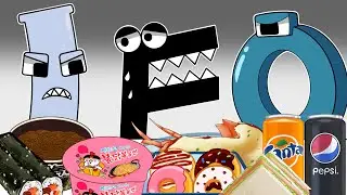 DAILY EATING CHALLENGES MUKBANG VS Alphabet Lore F and O, I Animation Mukbang | ASMR | OGG WIN