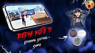 Redmi Note 11 Headshot Setting | New Settings⚙️ HUD + SENSI + DPI ?? 👽 Redmi Note 11 📲 OB45 ⚙️
