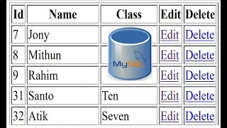 Class-18 How to Delete Data from MySQL Database Table Using PHP.