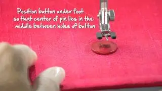 Tutorial: how to sew on buttons with the BERNINA button sew-on foot no. 18