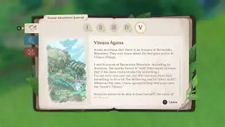 【Genshin Impact V3.0】Vimana Agama Forest Adventure Journal Full Completion