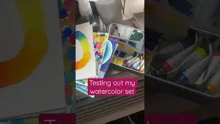 Watercolor Experiments #watercolor #watercolortutorial #watercolorpans #art #painting #minipainting