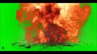 Green Screen Big fire HD