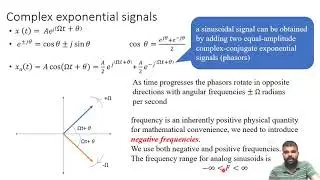 1.3 CONCEPT OF FREQUENCY IN CONTINUOUS TIME AND DISCRETE TIME SIGNALS