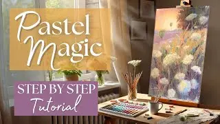 EASY Pastel Painting Step by Step Tutorial (Full Real-Time Demo + Patreon Bonus)