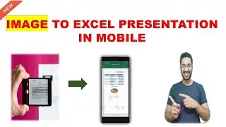 Convert Paper Data To Excel Presentation with charts through Mobile in 2 Mins  