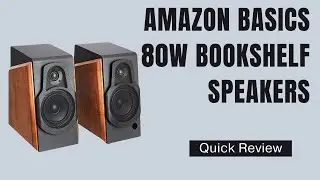 Amazon Basics 80W Bookshelf Speakers