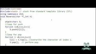 Reverse a string or linked list using stack