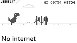 Google Chrome Dinosaur Game (Original) | Web Browser | Longplay