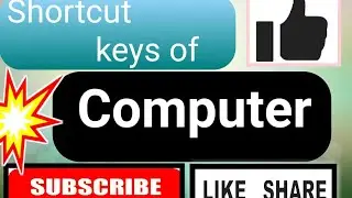 shortcut keys of Computer🙂 #keyword #tipsandtricks #computerknowledge8259