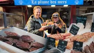 Skaldjur på fransk fiskmarknad (skyller på jobbet)