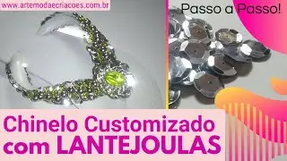Chinelo Customizado com Lantejoulas