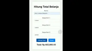 Tutorial Tugas UAS Genap Pemprograman Dasar - Aplikasi Total Belanja.