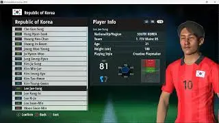 PES 2017 All Asian Faces