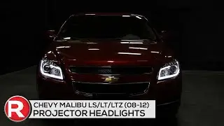 Demo + DIY Install: Spec-D Projector Headlights Chevy Malibu LS/LT/LTZ (08-12) Halo LED Black/Chrome