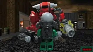 DooM Lego version DooMguy and  Cyberdemon
