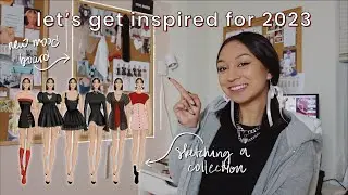 Creating a Mood Board AND Sketching a Collection for 2023 // FULL DESIGN PROCESS!