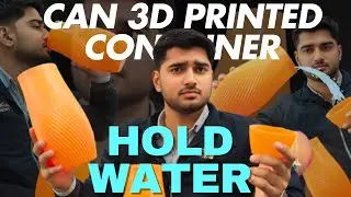 Can 3D printed container hold Water?? क्या 3D प्रिंटेड बर्तन में पानी भर सकते है ?? #3dprinting