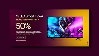 Mi Tv Banner Design | Banner Design | Product Banner Design in photoshop