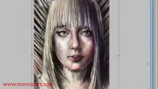 Impressionistic Speed Painting Of A Girl