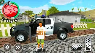 Real Gangster Simulator #6 - Red Car and Police SUV Drive Gameplay