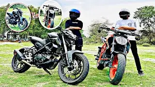 KTM Duke 200 vs MT15 Race 😱😱 | KTM 200 vs YAMAHA MT15 RACE | SUMIT ARYA |