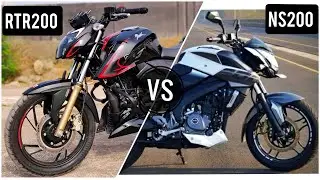 2020 Pulsar NS 200 BS6 vs Apache RTR 200 BS6 Detailed Comparison | Mileage | Price | Exhaust Review
