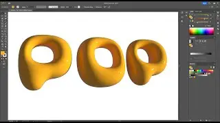 How to create Inflated Text in Adobe Illustrator