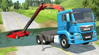 Cars vs Deep Water #6 – BeamNG.Drive