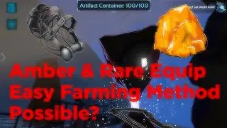 Amber & Rare Equipment(Compound Bows, Giga Saddles & more) Easy Farming Method [ARK Mobile]