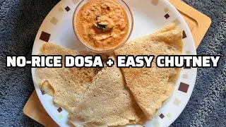 Quick & Delicious Coconut Chutney with Gluten-Free Navane Neerdosa!