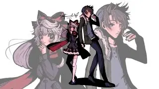 ✦ S p e e d  p a i n t ✦ Full Body Couple Print