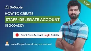 Create Delegate Account in Godaddy | Add Staff Account | 