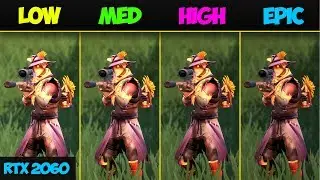 RTX 2060 Fortnite Low vs Medium vs High vs Epic FPS Comparison