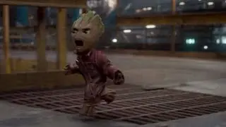 Baby Groot fights back!