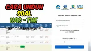 Cara Unduh Soal UAS-THE untuk Mahasiswa UT || Take Home Exam