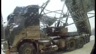 Тонар сбил знак на Новорижском шоссе.